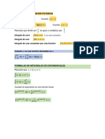 Formulas de Integración