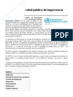 Emergencia de Salud Pública de Importancia Internacional