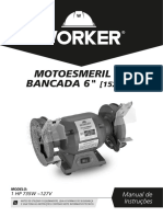 Motoesmerilde Bancada 6 BR 1 HP735 WBR