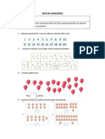 Guía de Matemática Numeros Hasta El 21