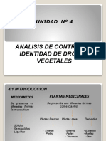 Análisis de control de identidad de drogas vegetales