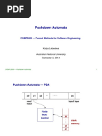 Pushdown Automata: COMP2600 - Formal Methods For Software Engineering