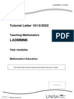 LADMMM6 Tutorial Letter 101 - 2022