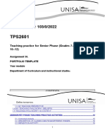 Tutorial Letter 103/0/2022: Teaching Practice For Senior Phase (Grades 7-9) /FET (Grades 10-12)