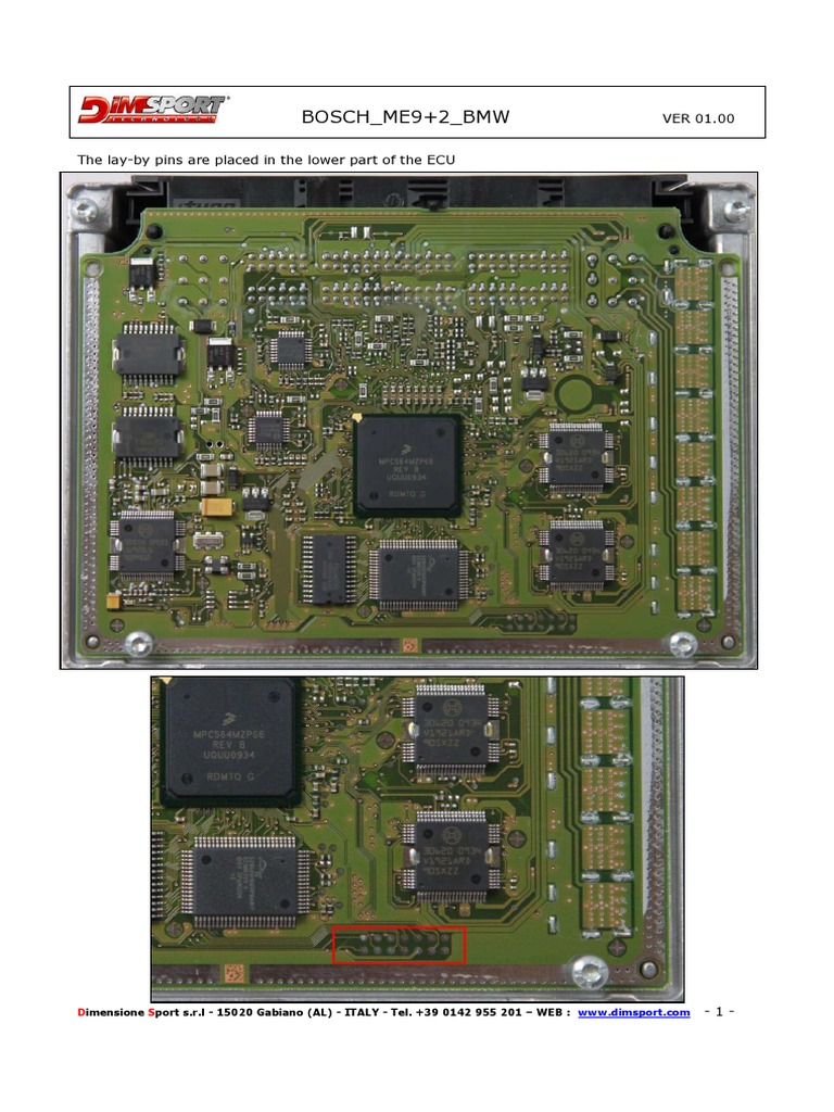 Bosch ME9.2 BMW Pinout Guide | PDF
