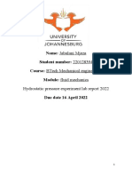 Hydrostatic Pressure Lab1 Mjeza