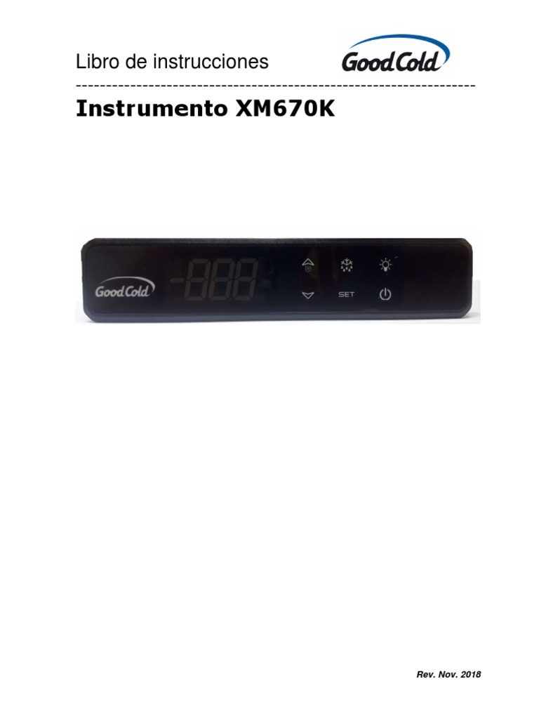 Instrucciones XM670k Nov 2018 | PDF | Relé | Termostato