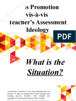 Mass Promotion Vis-A-Vis Teacher's Assessment Ideology