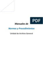 Manual Normas y Procedimientos Archivo General