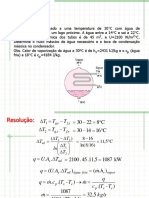 Exercícios de trocadores de calor e condensadores