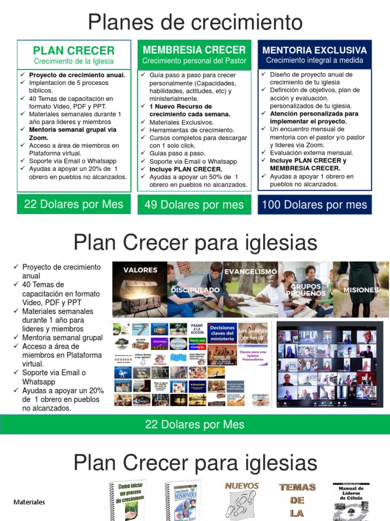 Planes de Crecimiento - Mision Simple | PDF | Crecimiento personal y ...