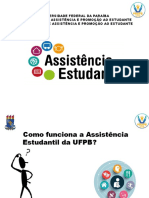 Apresentao Slides Assistncia Estudantil Prape PPT 2022-Divulgar Alunos