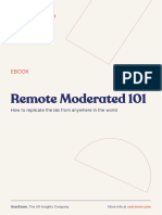 UserZoom - Remote Moderated 101