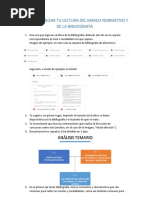 Cómo Organizar Tu Lectura Del Marco Normativo y de La Bibliografía