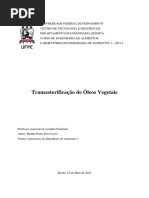 Transesterificação - LEA1