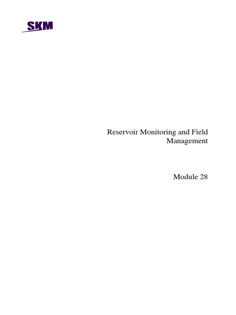 Reservoir Monitoring Techniques Overview | PDF | Water | Petroleum ...