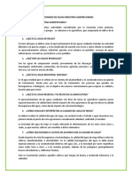 Cuestionario de Aguas Industria Agropecuarias