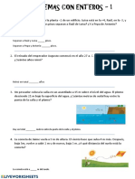 Resolución de Problemas Numeros Enteros