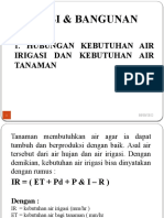 Kebutuhan Air Irigasi