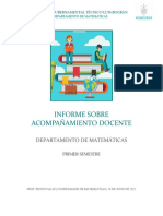 Informe Sobre Acompañamiento Docente