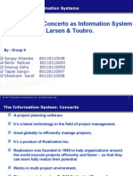 Introduction of Concerto As Information System in Larsen & Toubro