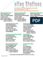 Cooling Stations in Southern Nevada 