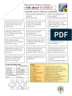 Lets Talk About Family Activities Promoting Classroom Dynamics Group Form - 1988