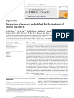 Infectious Diseases: Comparison of Entecavir and Adefovir For The Treatment of Chronic Hepatitis B