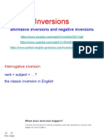 Inversions: Affirmative Inversions and Negative Inversions
