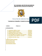 Divisor de tensión y puente de Wheatstone