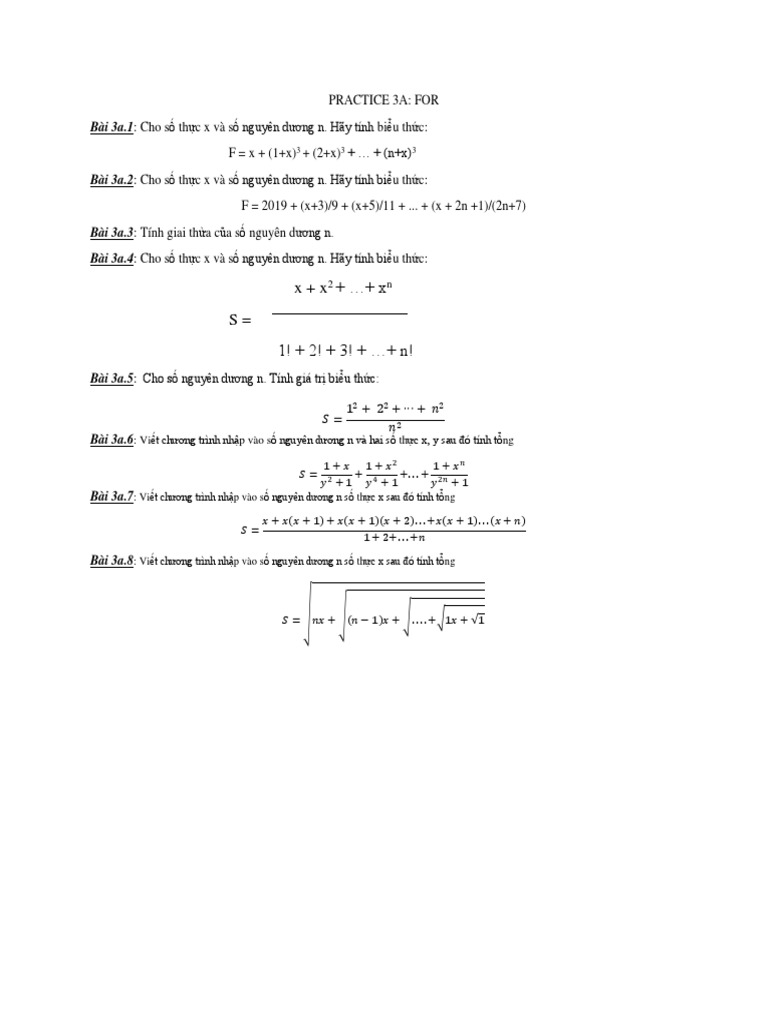 Practice 3a 3b 3c | PDF