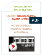 El Neoliberalismo