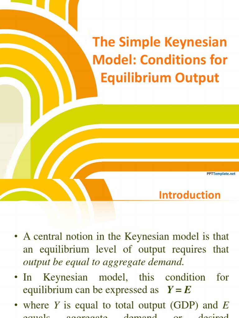 Simple Keynesian Model: Equilibrium Output | PDF