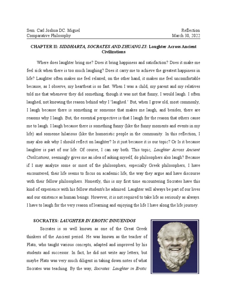 Philosophy of Laughter | PDF | Socrates | Laughter