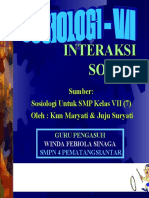 X 7 Interaksi Sosial