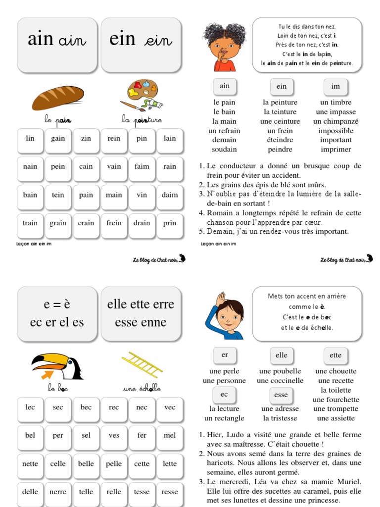 Fiches de sons CP - Période 5 | PDF