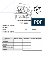 Examen Tercer Trimestre