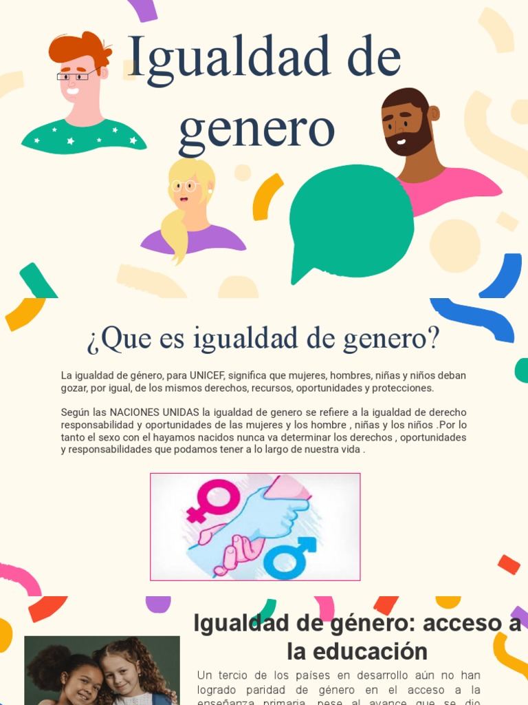 Igualdad de Genero | PDF | Estudios de género | Igualdad de género