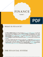 Personal Finance Lesson 1