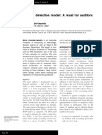 A Fraud Detection Model: A Must For Auditors: Maria Krambia-Kapardis Received: 11th March, 2002