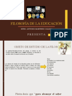 La filosofía de la educación