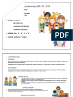 Planificacion Anual 2022 5° Grado