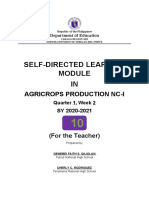 Self-Directed Learning IN: Agricrops Production Nc-I