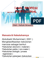 Materi Ke 4 PEKERJAAN, PROFESI DAN PROFESIONAL