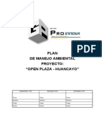 Plan de Manejo Ambiental