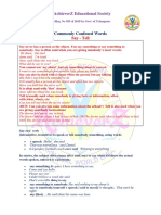 Commonly Confused Words: Achieverz Educational Society