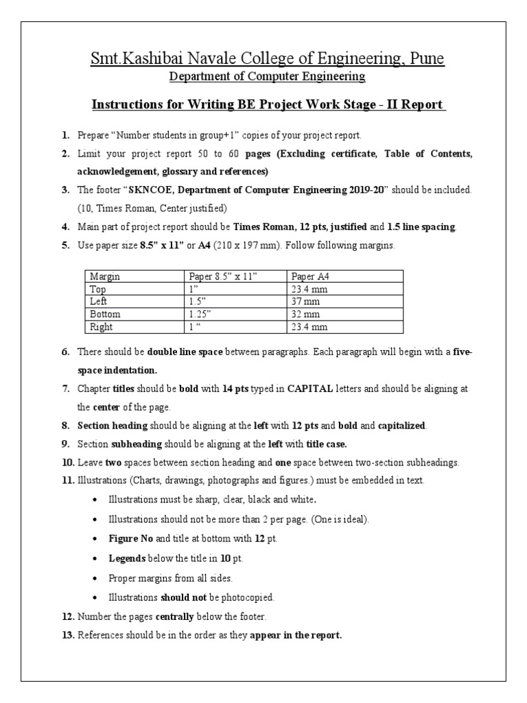 BE Project Report Guidelines for SKNCOE | PDF | Computer Network ...