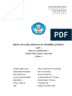 RPP Kelas 6 Tema 3