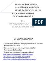 Pengimbasan Sosialisasi Program Asesmen Nasional Sekolah Dasar Bagi