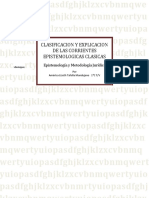 Clasificacion y Explicacion de Las Corrientes Epistemologicas Clasicas 1CV